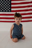 Navy Stars Tank Romper