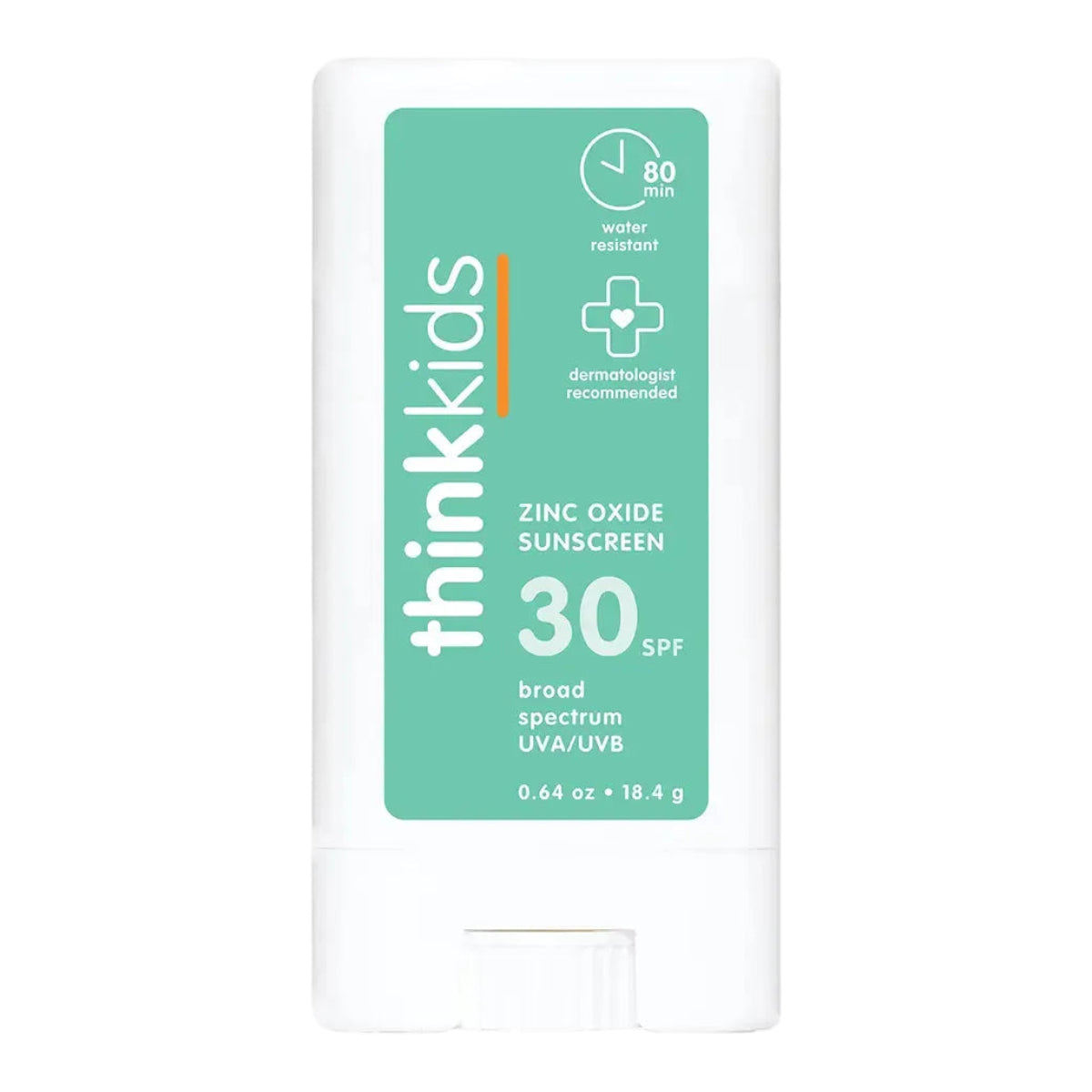 thinkkids sunscreen stick on a white background