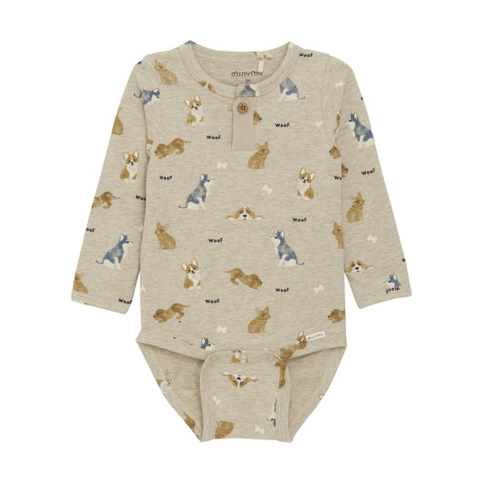 Beige Puppies Onesie