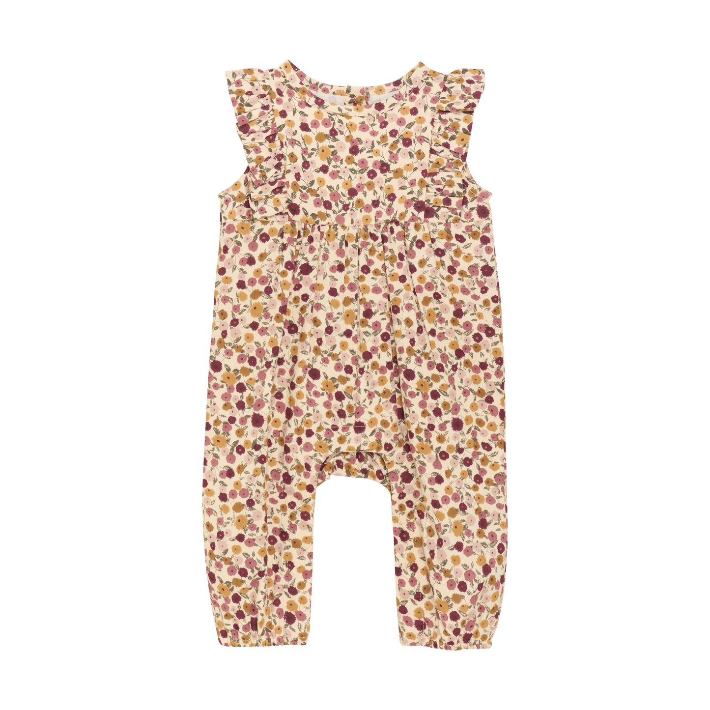 Eggnog Floral Romper