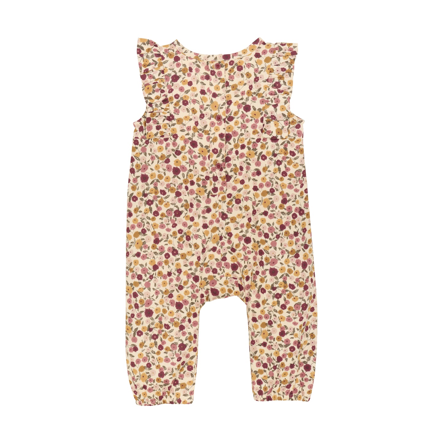 Eggnog Floral Romper