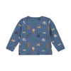 Blue Safari Animals Top