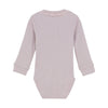 Light Mauve Rib Ruffle Onesie