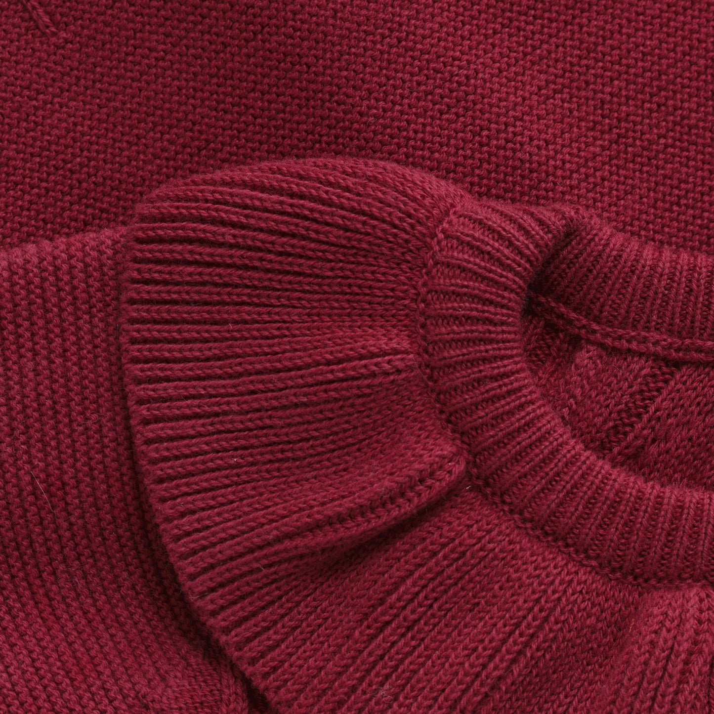 Red Ruffle Collar Baby Cardigan