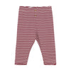 Red Stripe Baby Leggings