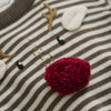 Brown Stripe Reindeer Sweater