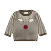 Brown Stripe Reindeer Sweater