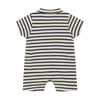 Navy Stripe Button Romper
