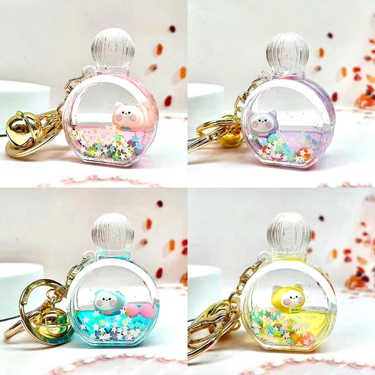 Kitty Perfume Floaty Key Charm