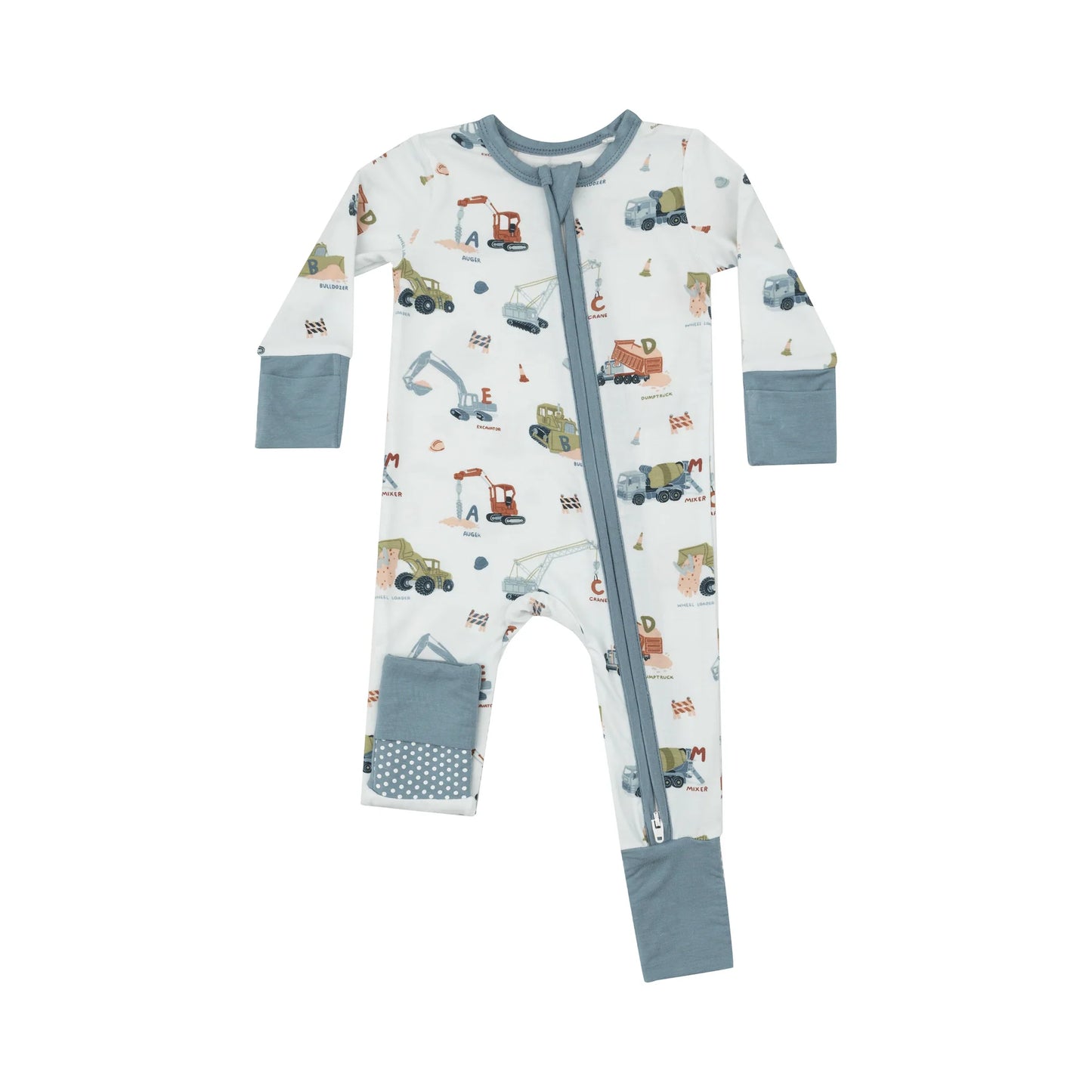 Construction Alphabet Convertible Romper