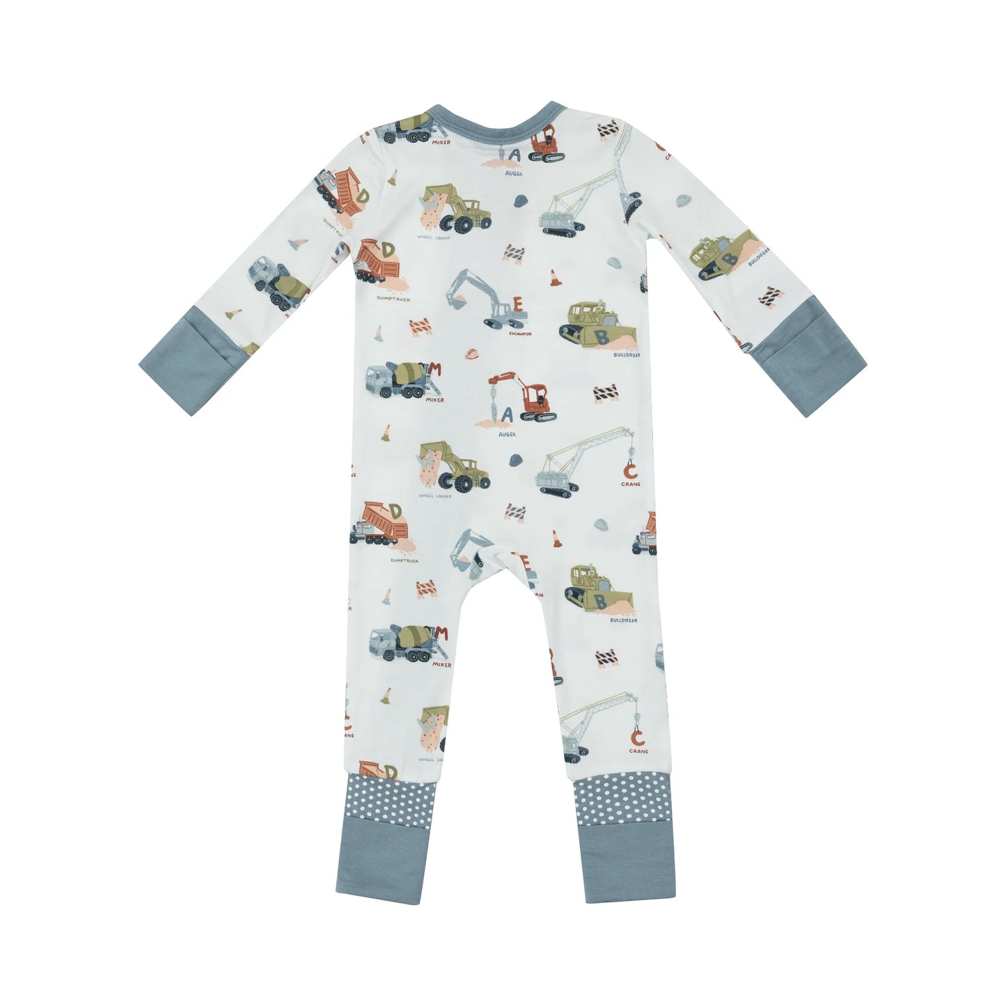 Construction Alphabet Convertible Romper