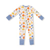 Autumn Pumpkins Zip Romper