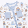 Angel Dear National Parks Flip Romper fold-over cuffs and foot grip detail
