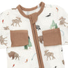 Angel Dear Northern Woodland Flip Romper fold-over cuffs and foot grip detail