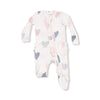 Hearts Ruffle Zip Footie