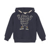 Navy Monster Hooded Sweatshirt