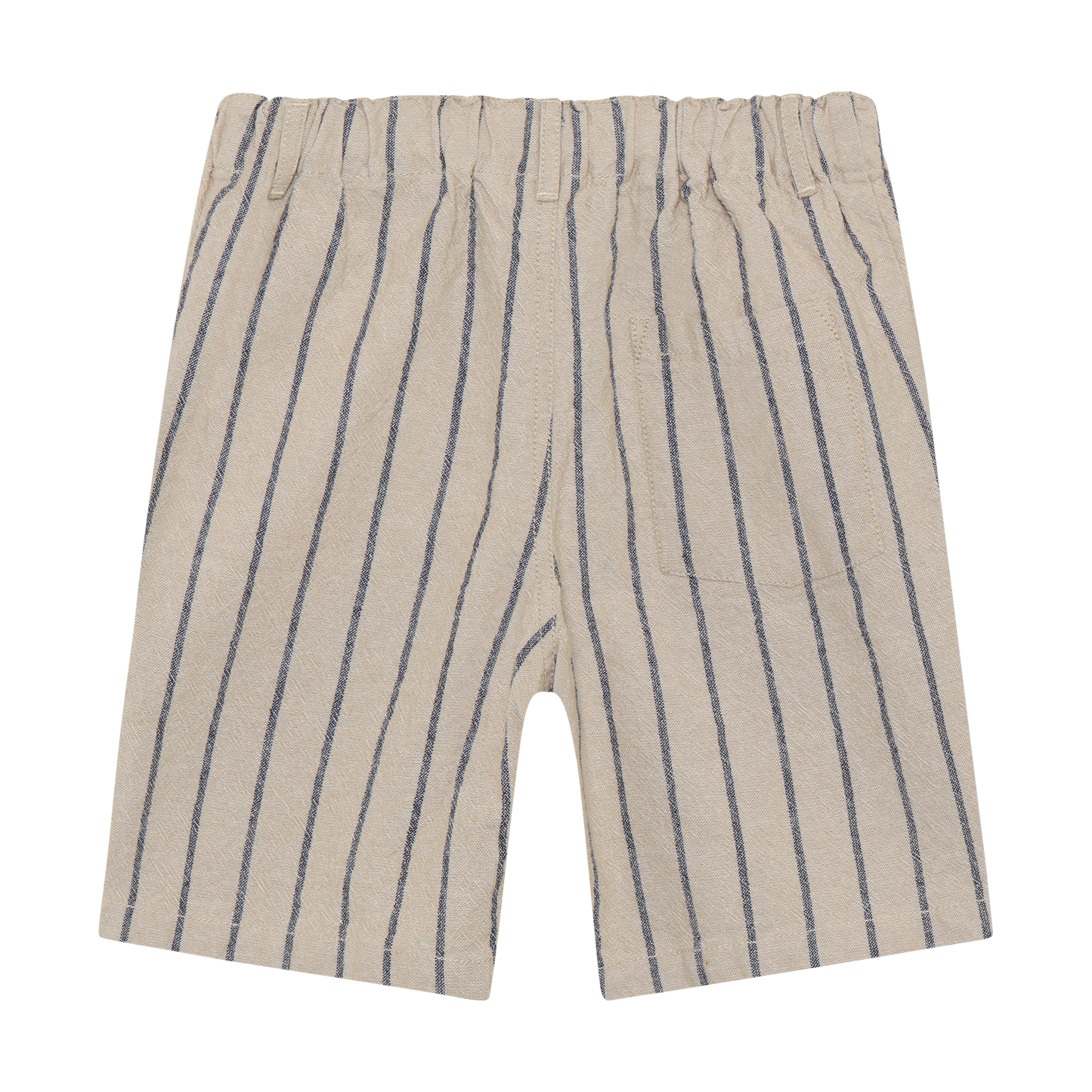 Navy Stripe Linen Shorts