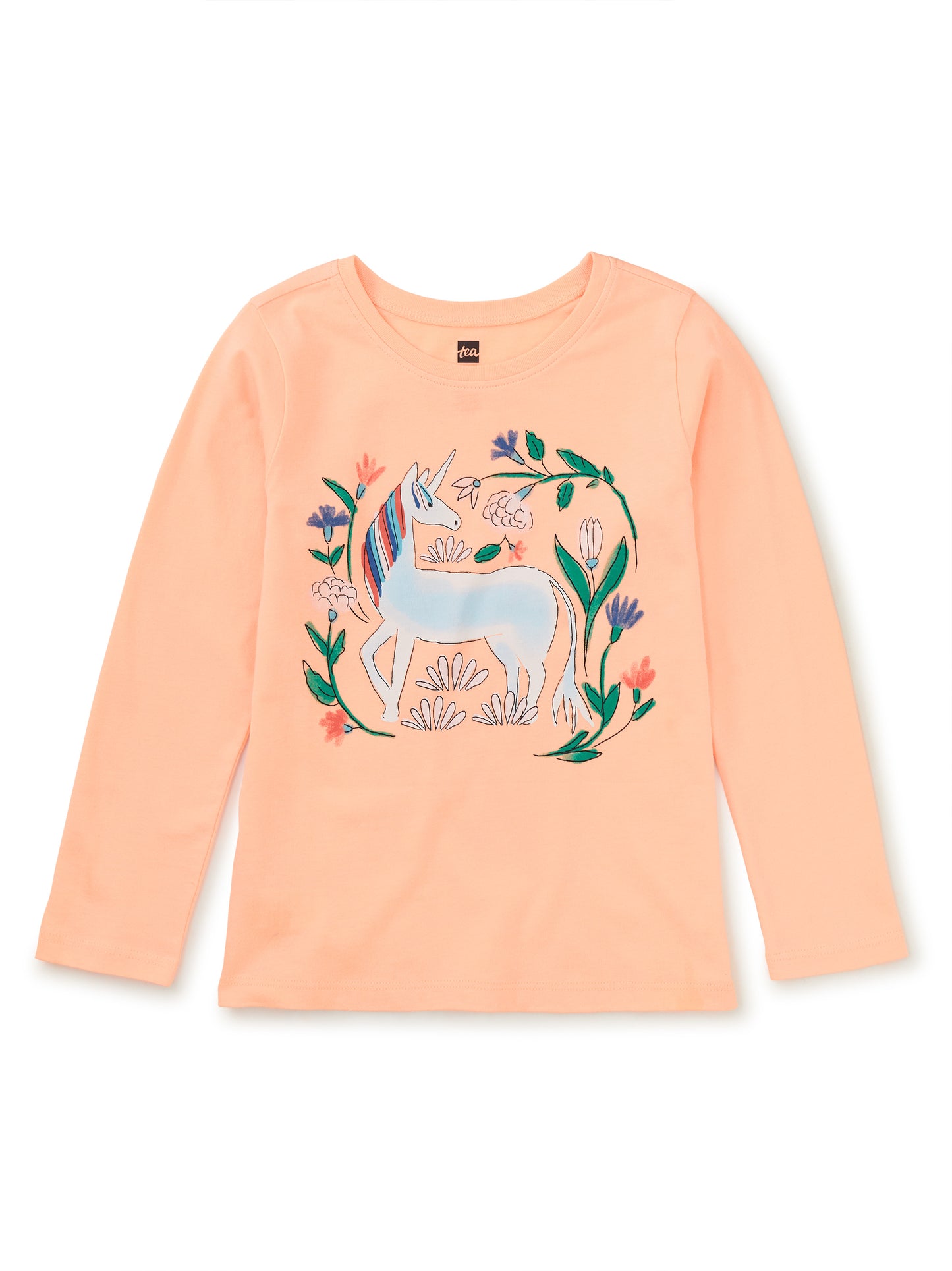 Peach Unicorn Garden Top