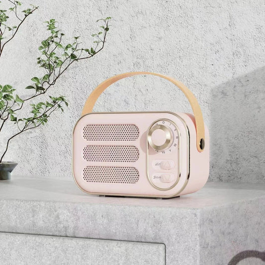 Pink Vintage Bluetooth Speaker