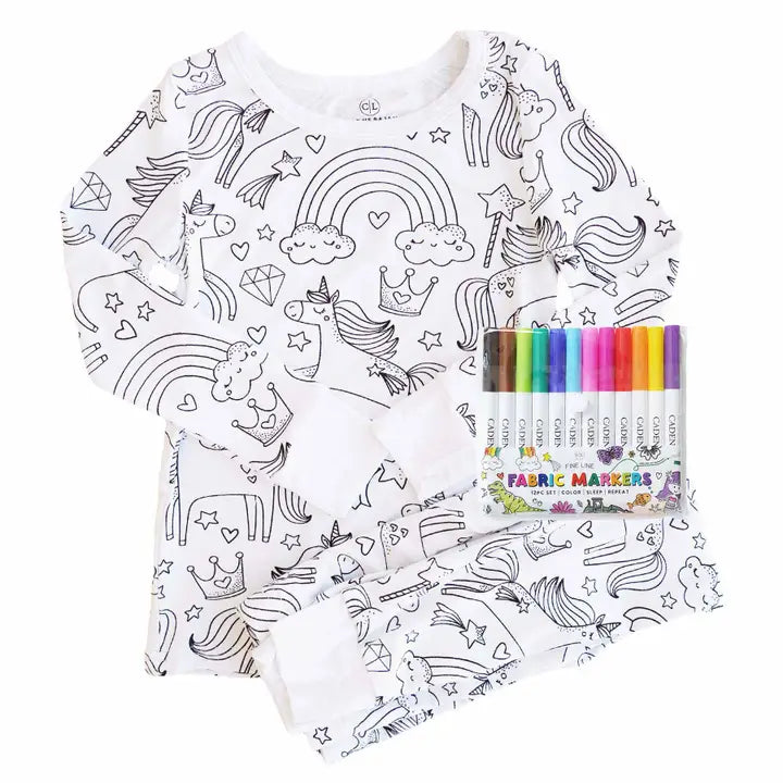 Unicorns Colorable Pajamas