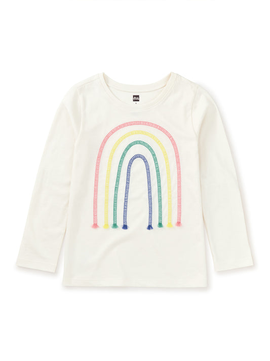 Embroidered Rainbow Top