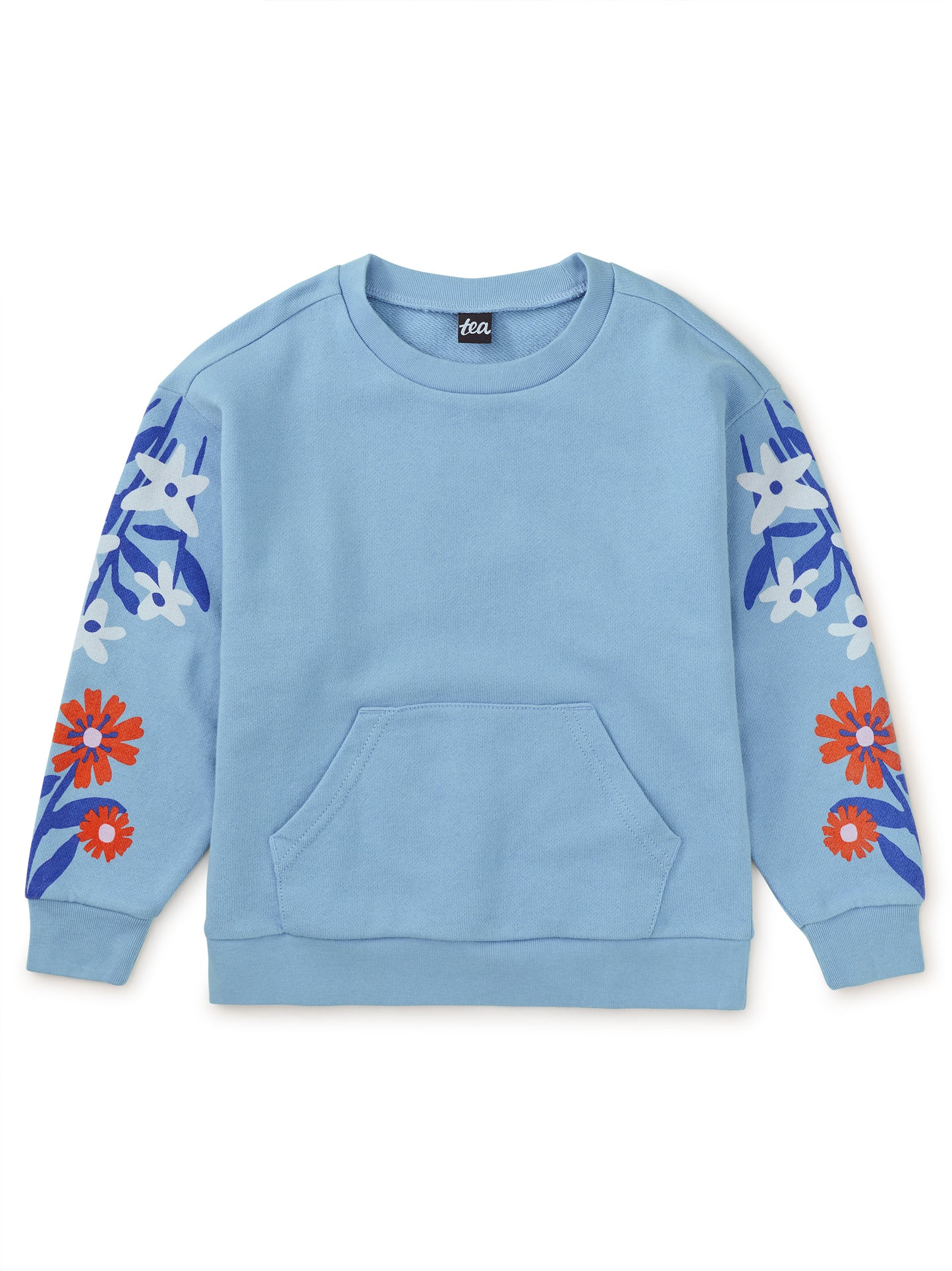 Scenic Blue Floral Sweatshirt