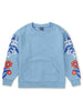 Scenic Blue Floral Sweatshirt