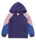 Colorblock Purple Hoodie