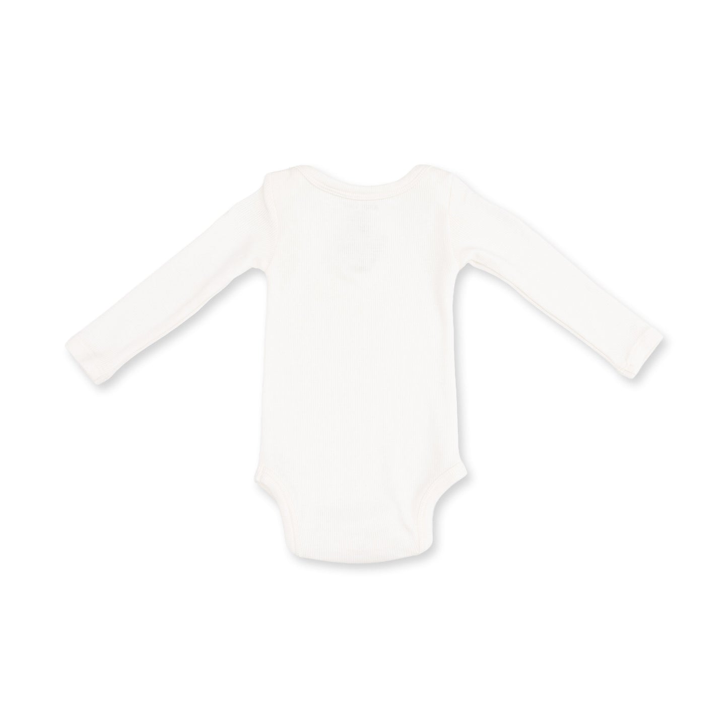 Solid Snow White Bodysuit by Angel Dear, view 2