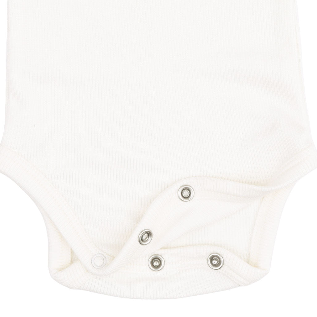 Solid Snow White Bodysuit by Angel Dear, view 3