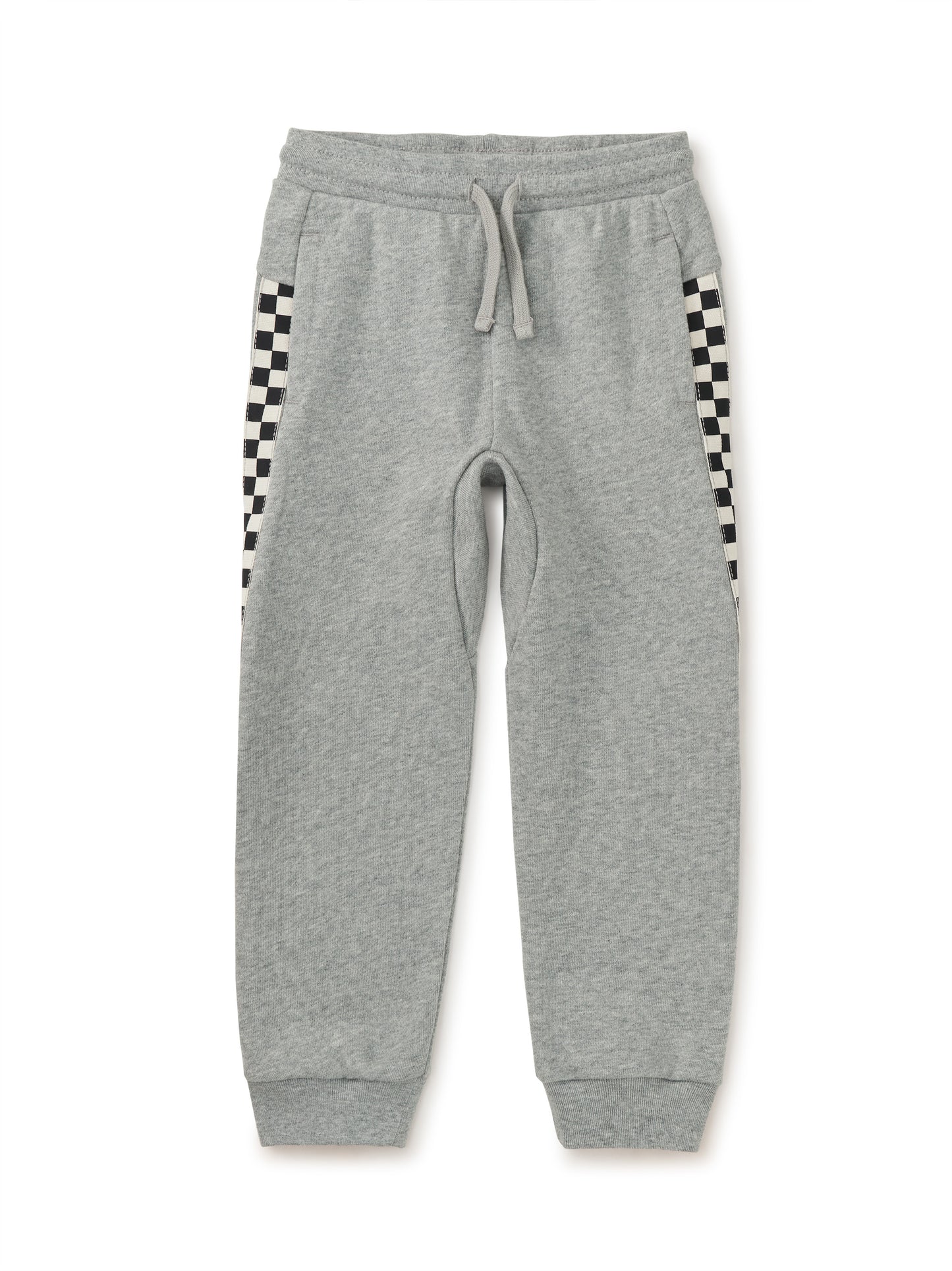 Grey Check Stripe Jogger