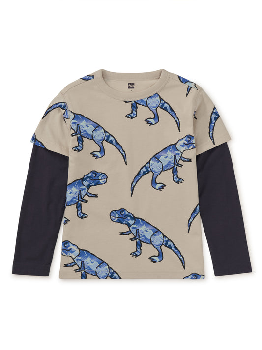 Marble T-Rex Layered Top