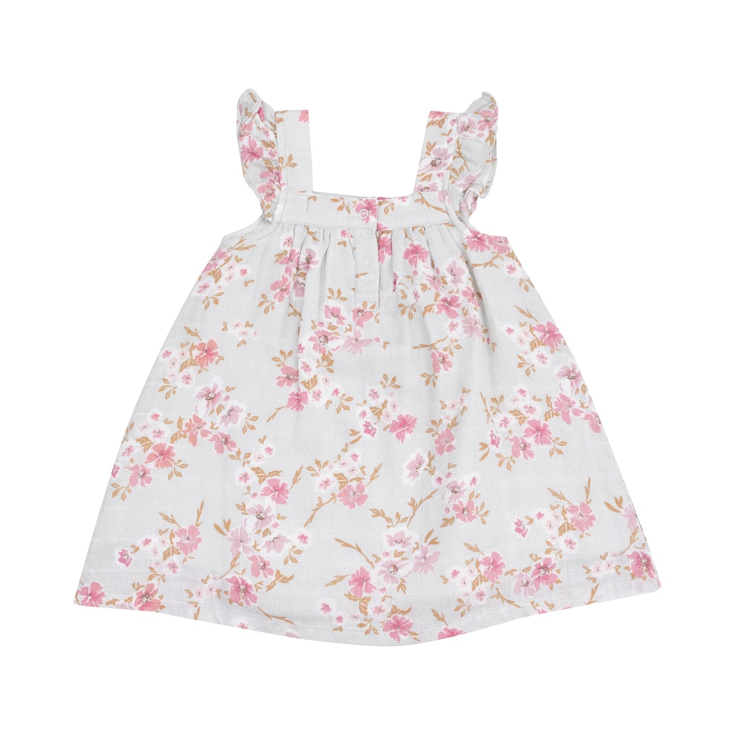 Pink Phlox Floral Muslin Sundress