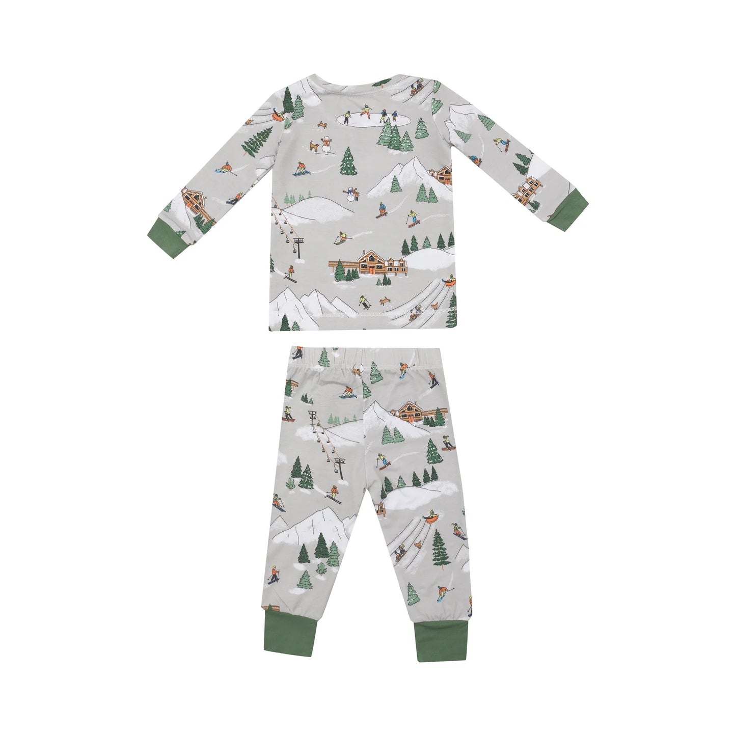 Winter Skiers Pajamas Set