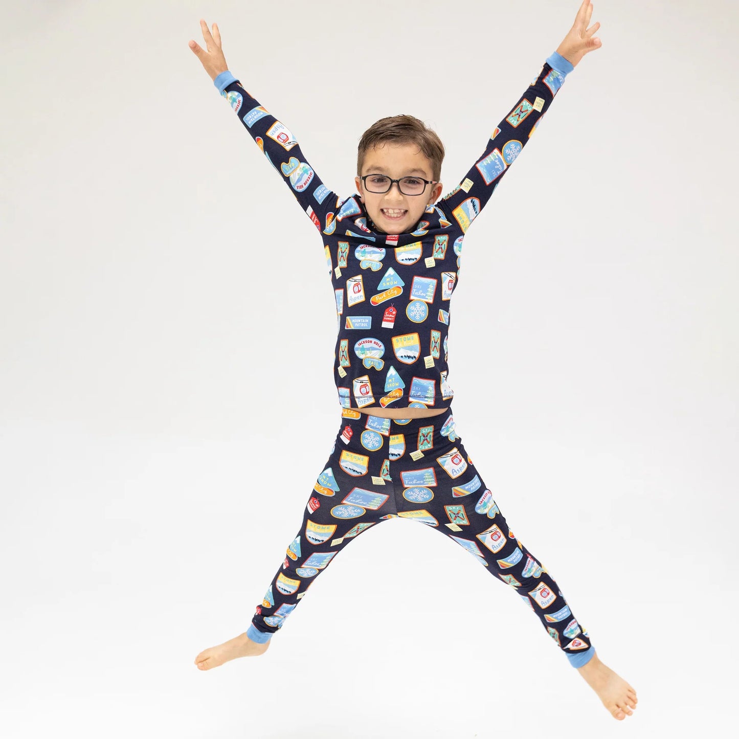 Ski Patches Pajamas Set