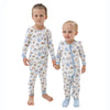 Baby wearing Angel Dear National Parks Flip Romper, lifestyle photo