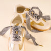 Black Gingham Shoelaces