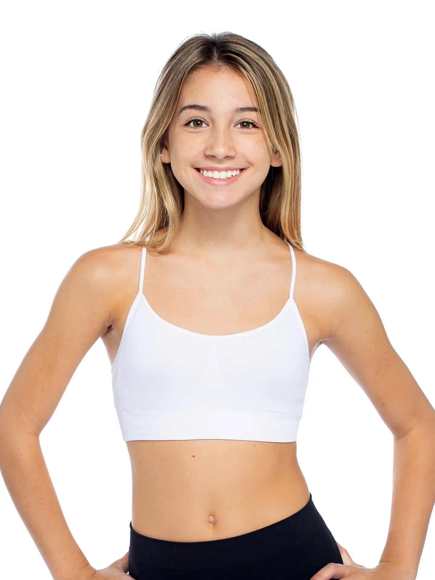 White Racerback Bra