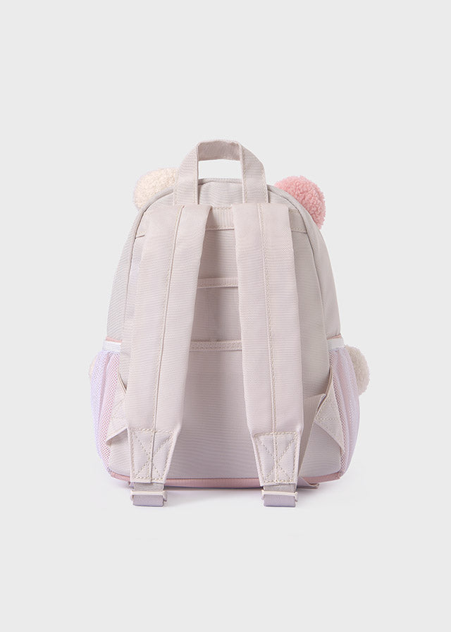 Pink Fuzzy Teddy Backpack