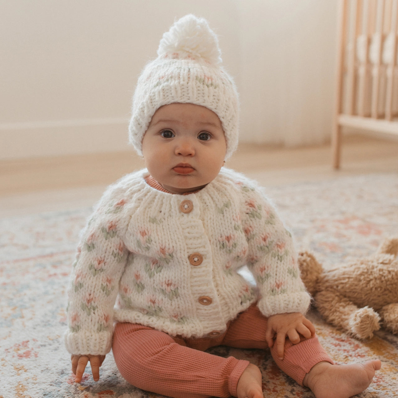 Bitty Blooms Knit Cardigan