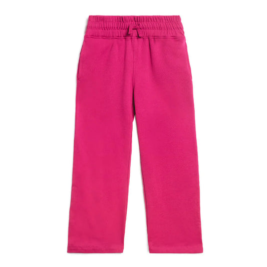 Magenta Wide Leg Sweatpants