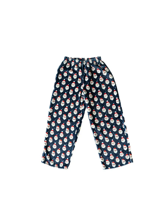 Navy Santa Plush Pants