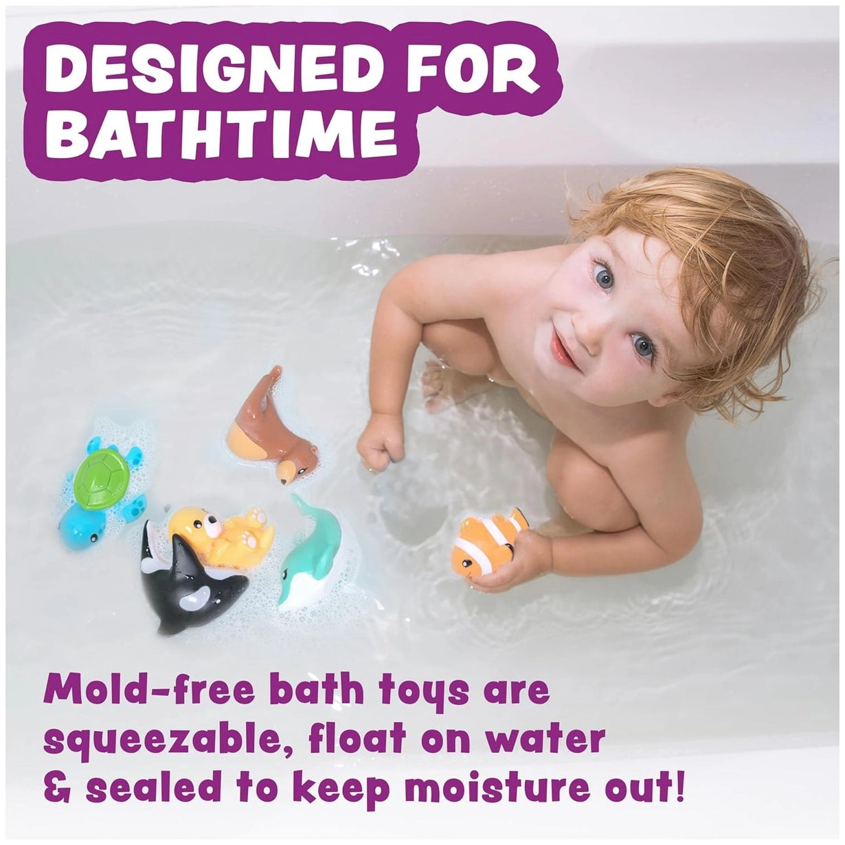 Marine Bath Toys 6pk