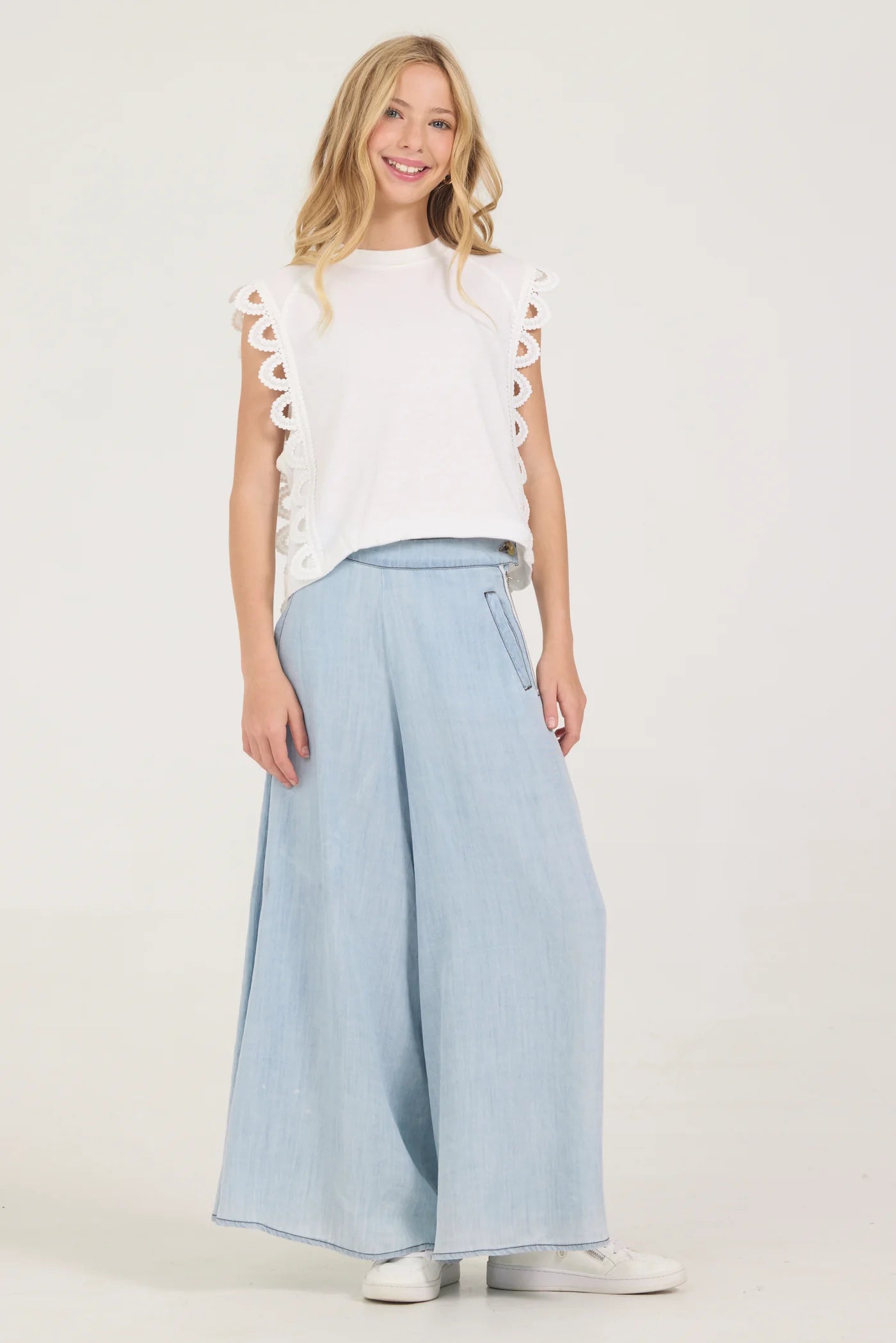 Light Blue Ultra Wide Leg Pants
