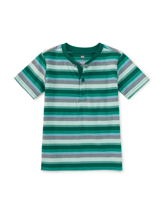 Canal Blue Henley Tee
