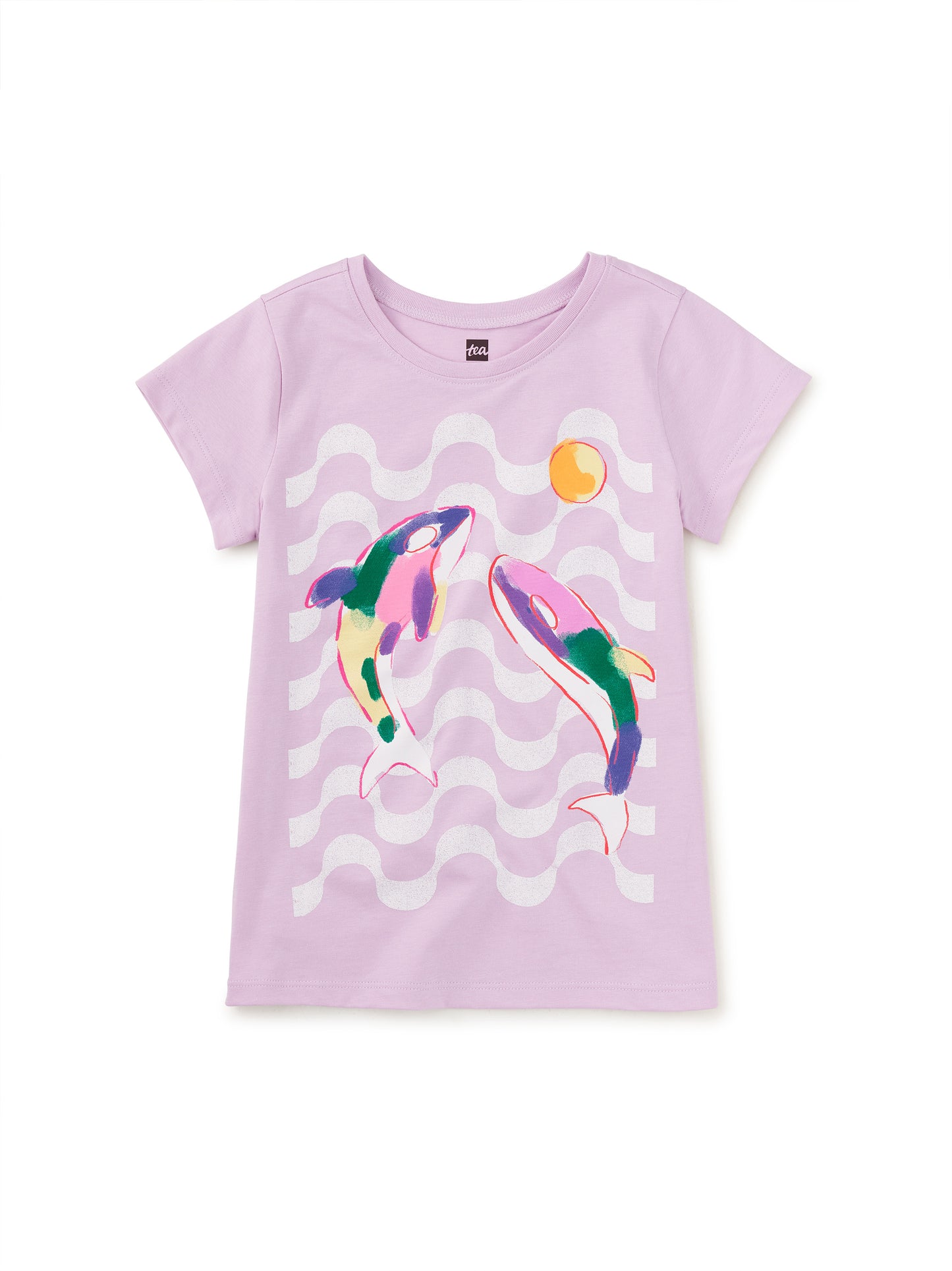 Lavender Rainbow Orcas Tee