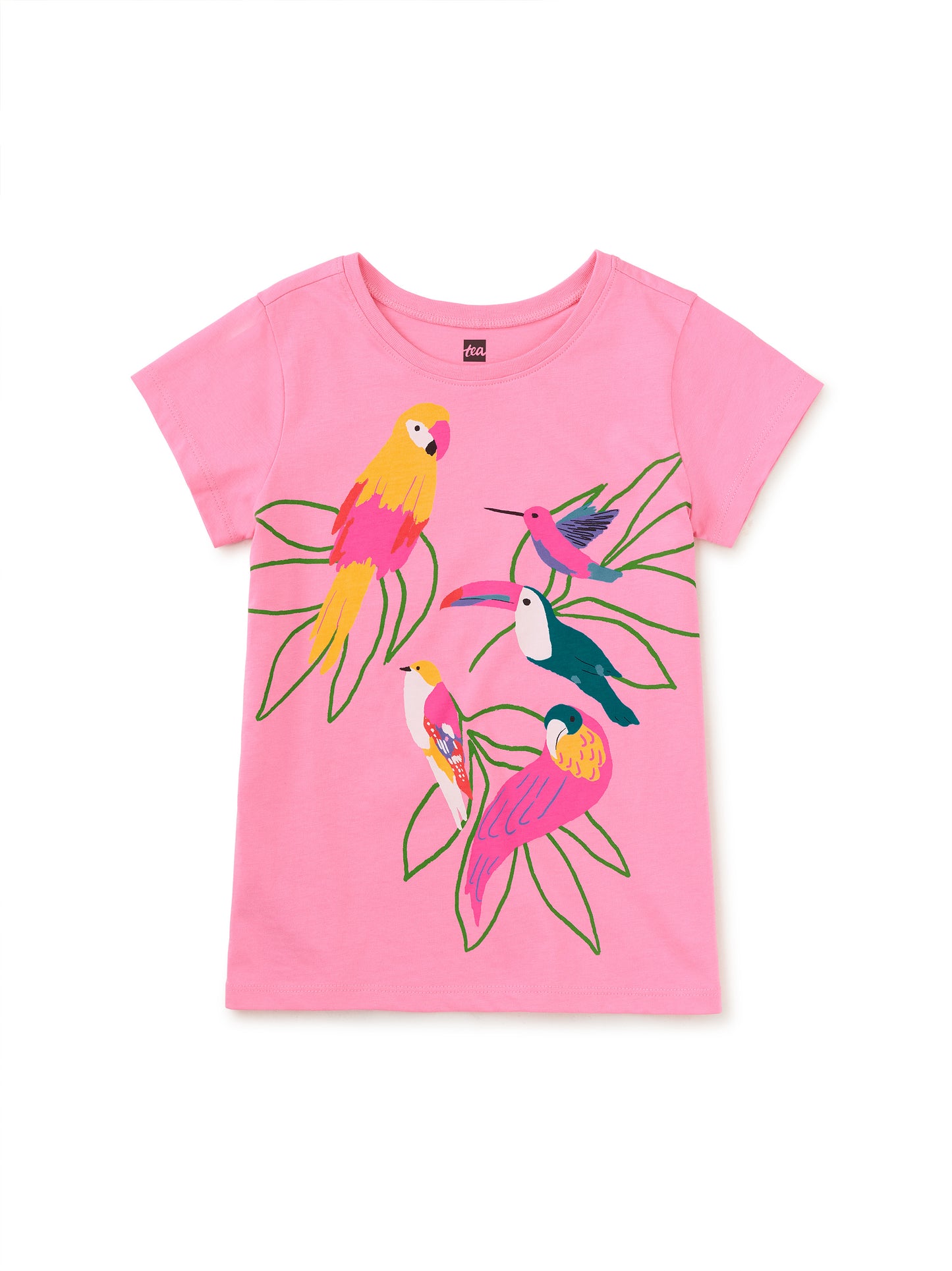 Pink Tropical Birds Tee