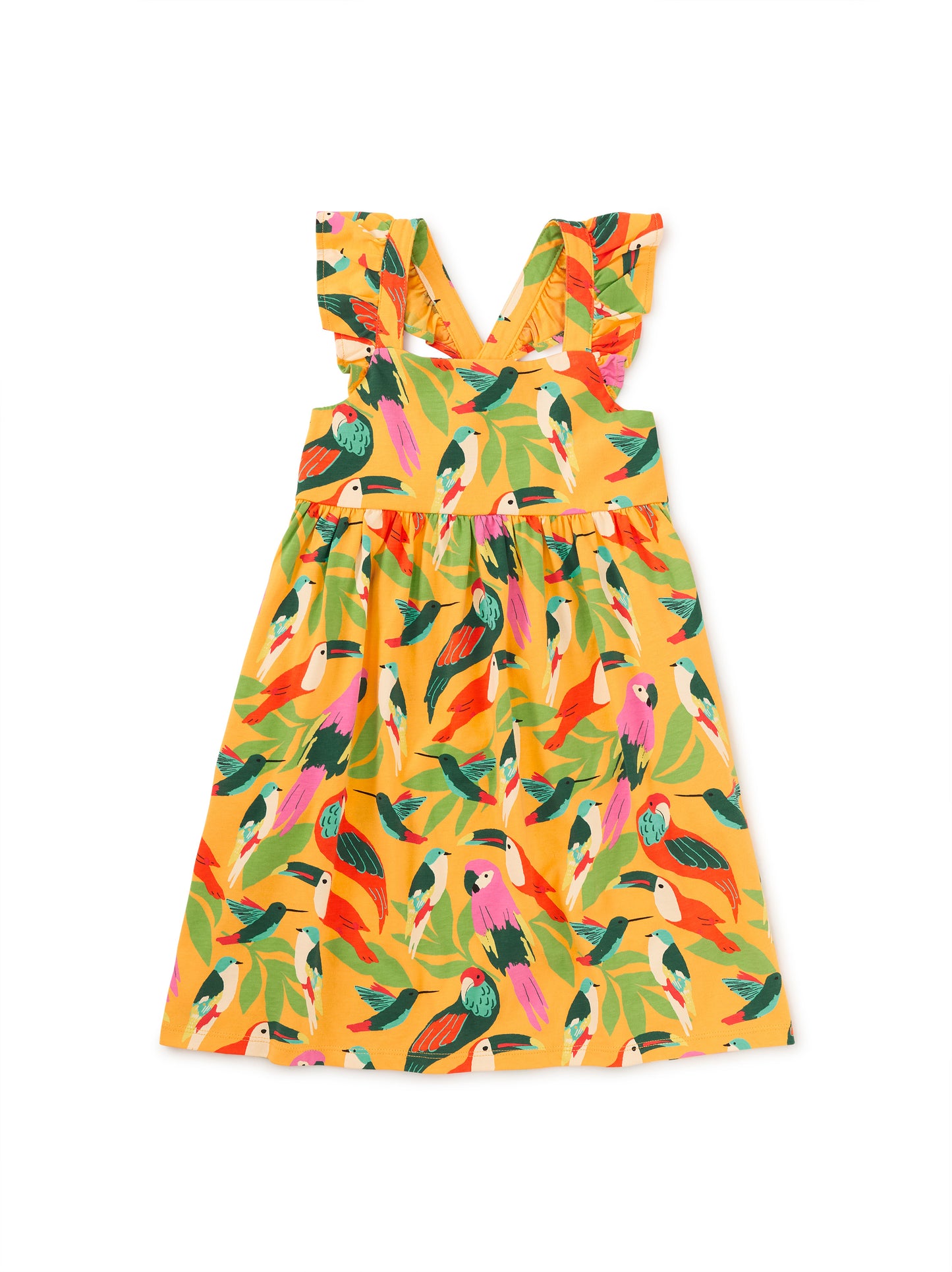 Wild Birds Ruffle Strap Dress