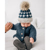 Blue Buffalo Check Pom Hat