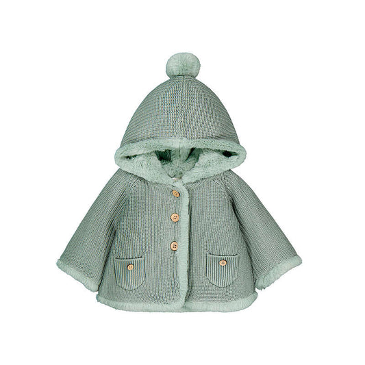 Mint Hooded Coatigan